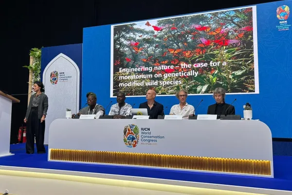 Pressekonferenz beim IUCN Kongress 2025
